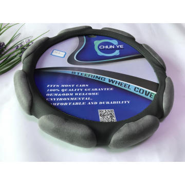 SUBARU suede fabric steering wheel cover